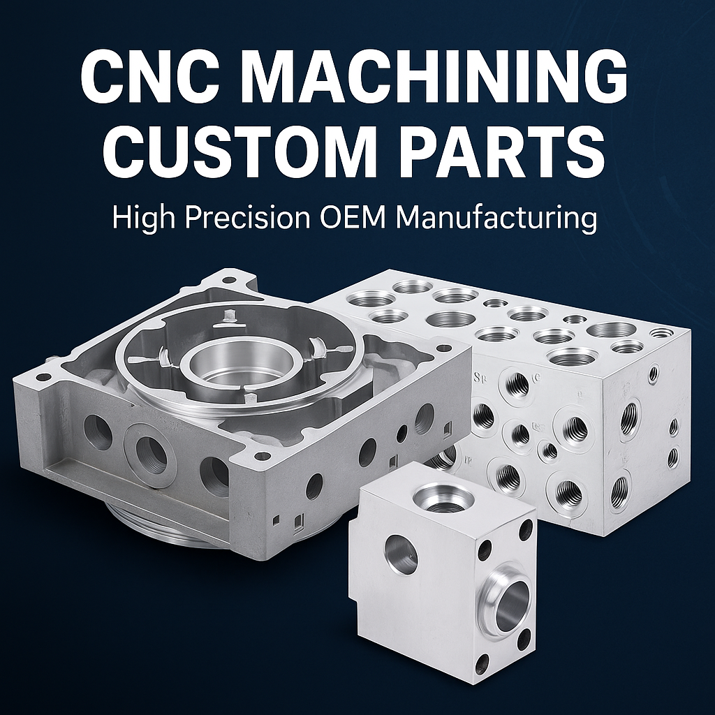 High-precision 5-axis CNC milled housing — ±0.01mm critical tolerance control